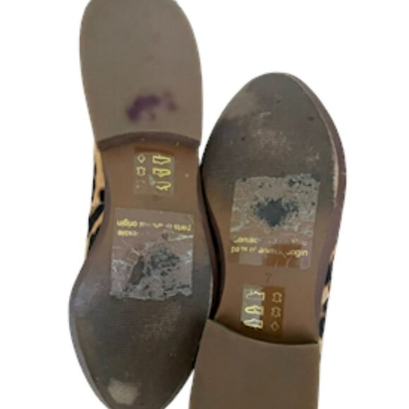 Madewell The Frances Loafer in Leopard Calf Hair Truffle Multi Color Size 7 - Picture 6 of 15